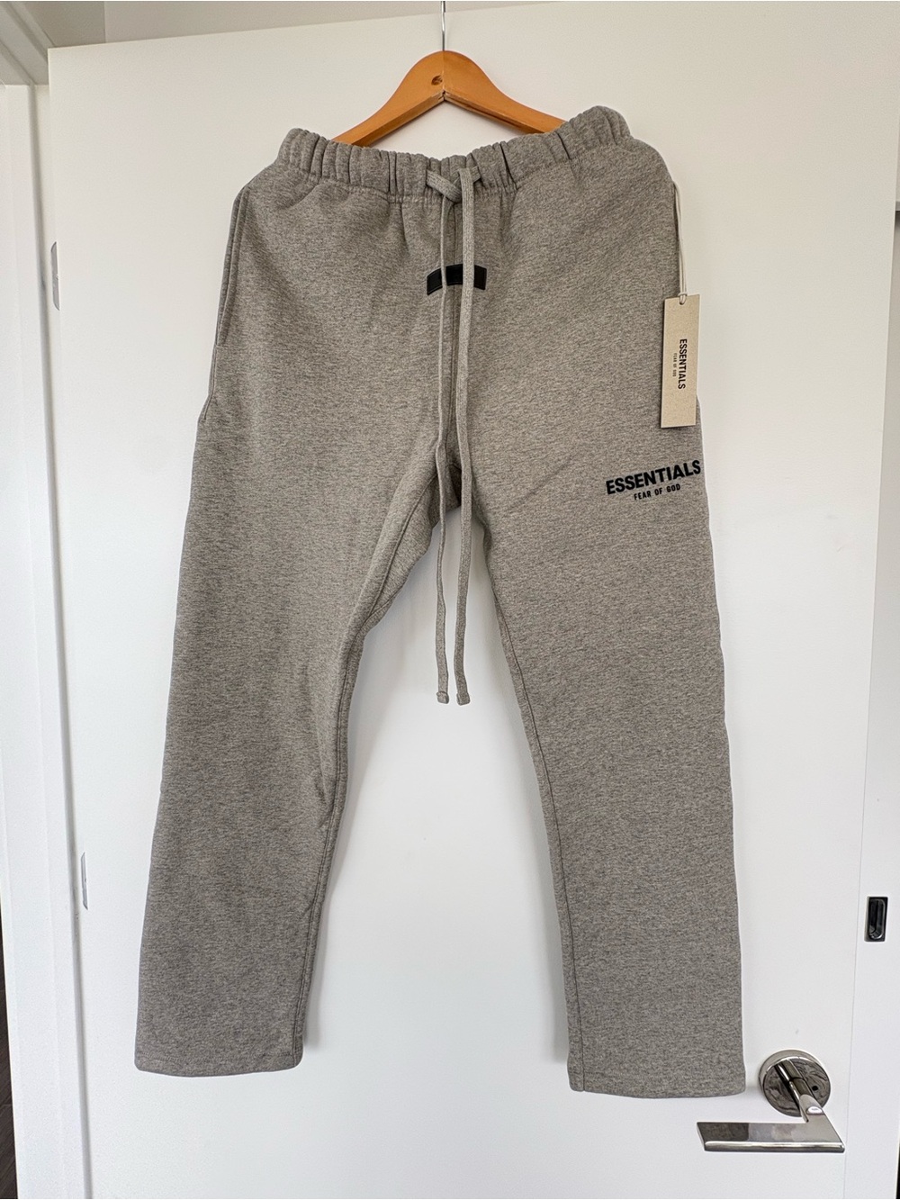 Fear of God Essentials Heather Grey Logo Sweatpants